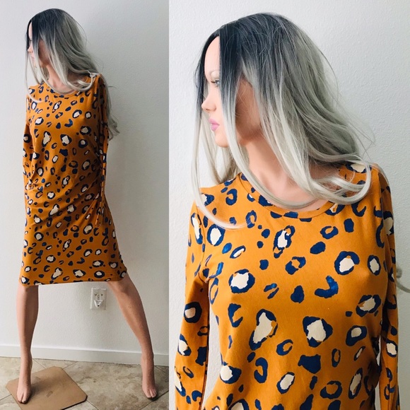 3.1 PHILLIP LIM x Target Ruched LEOPARD Dress  M - Picture 4 of 15
